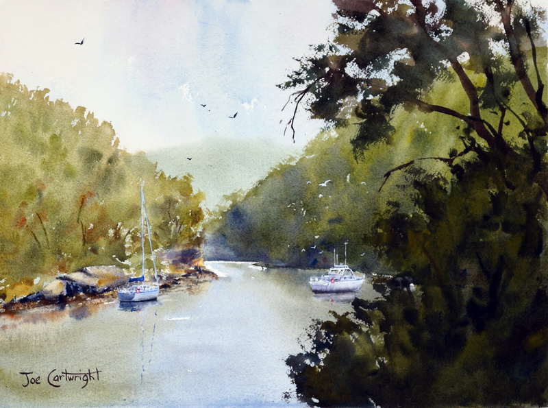  - Berowra-Waters-afternoon-plein-air-watercolor-painting1