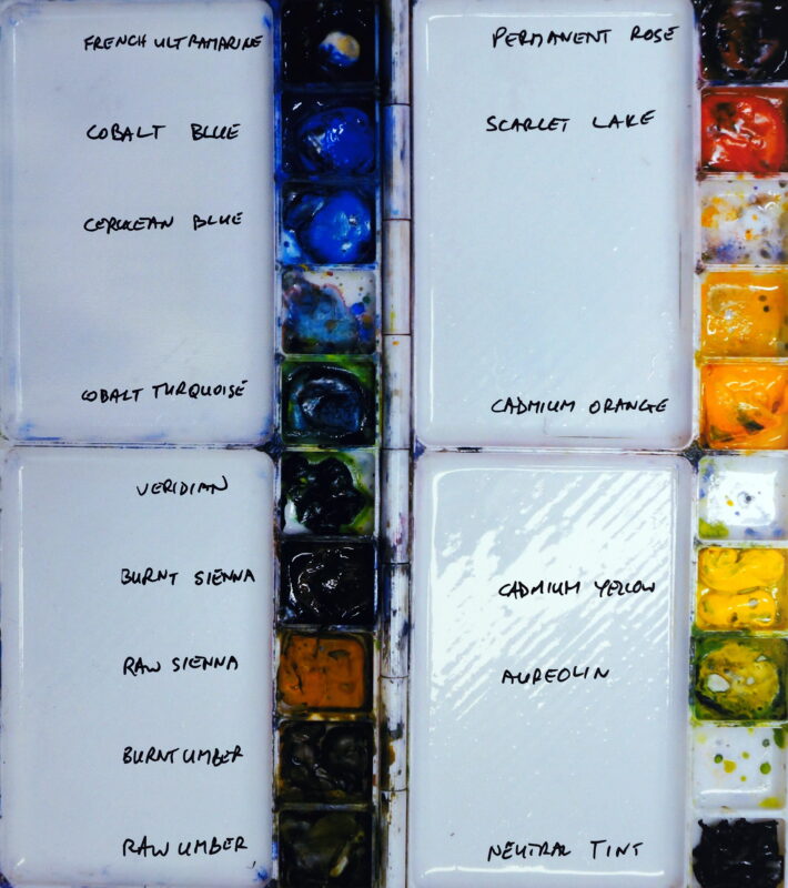 Watercolors In My Palette - Painting With Watercolors